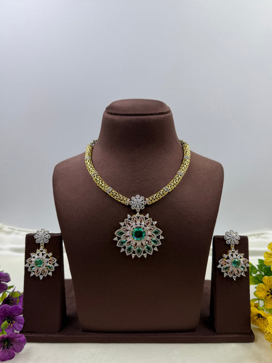 Shivani Necklace Set worn styled with traditional outfit