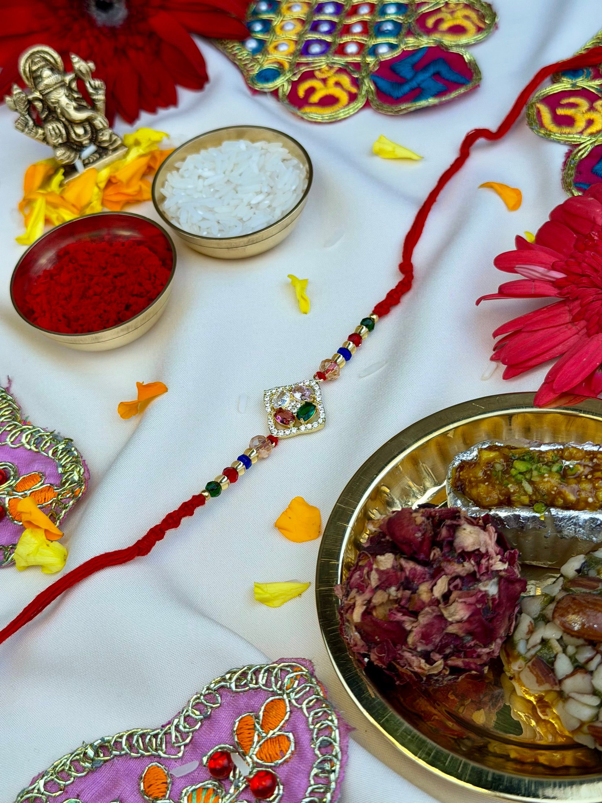 Celestial Rakhi close-up view