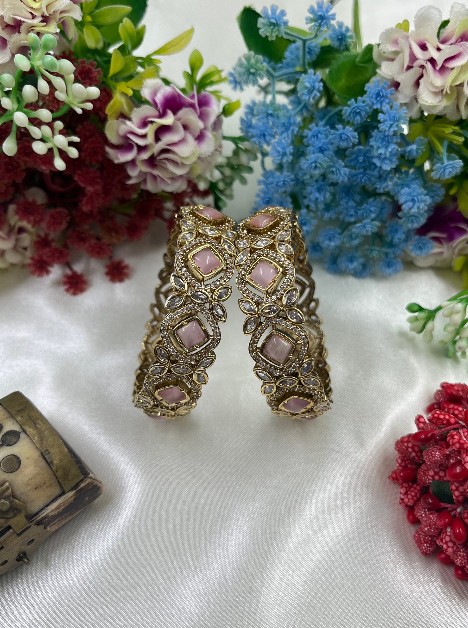 Priya Bangle Set worn styled with traditional outfit