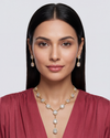 Meghana Victorian Necklace Set close-up view