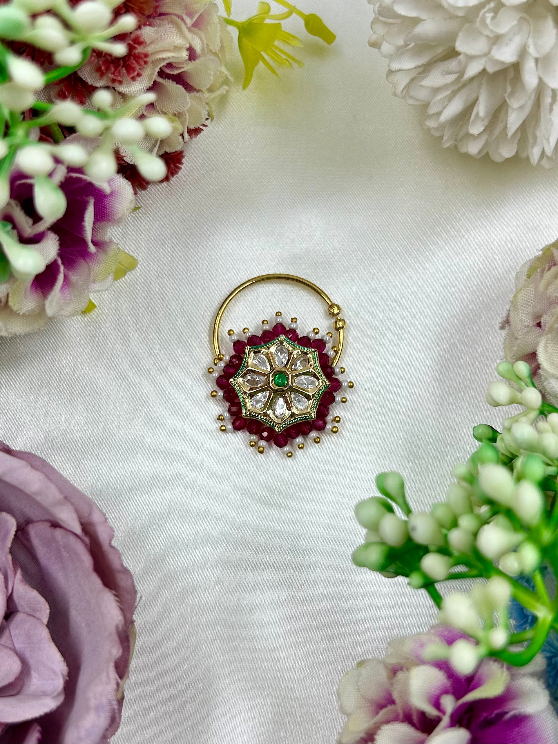 Sita Nose Ring close-up view