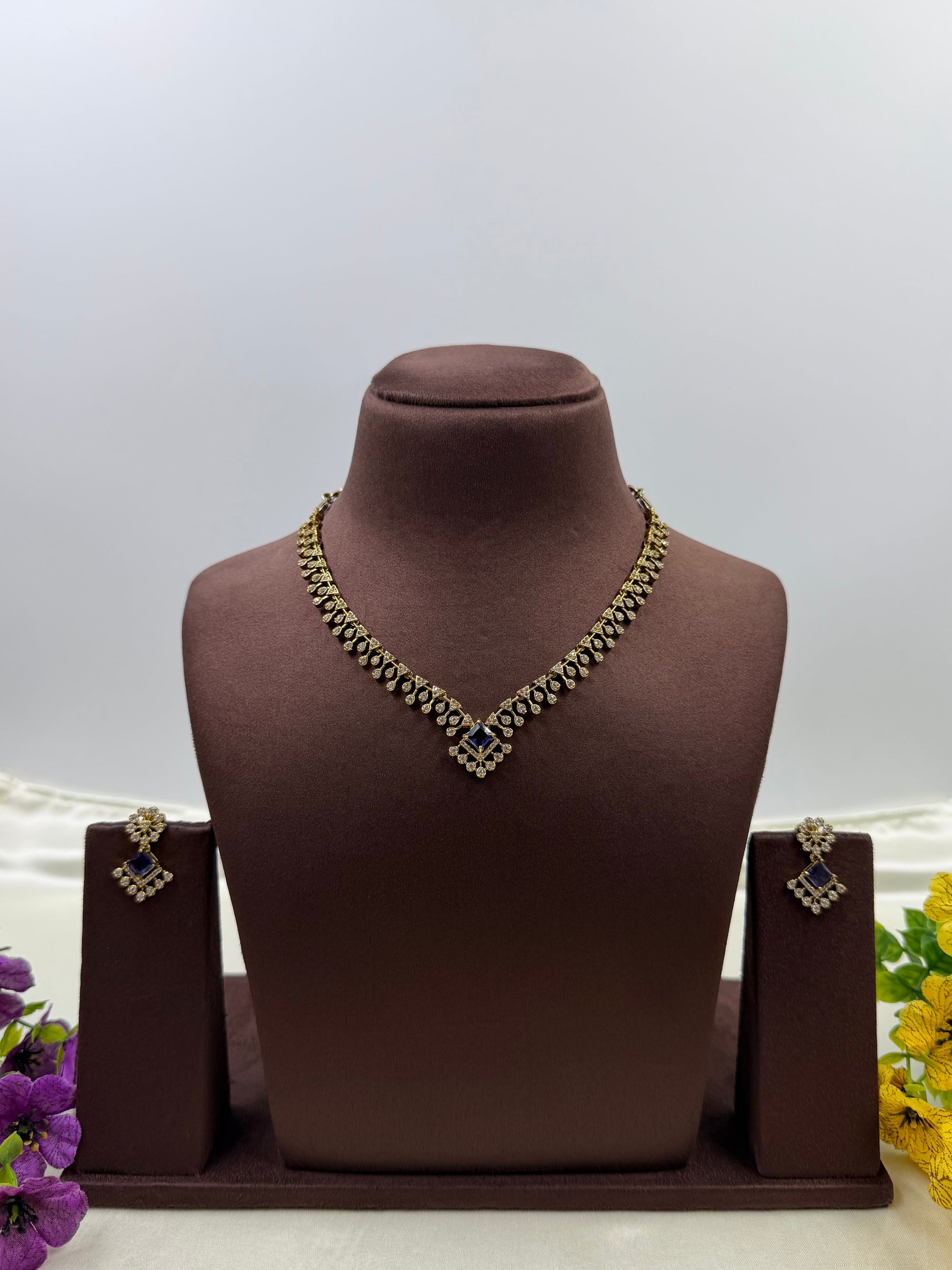 Maahi Necklace Set full product photo on plain background