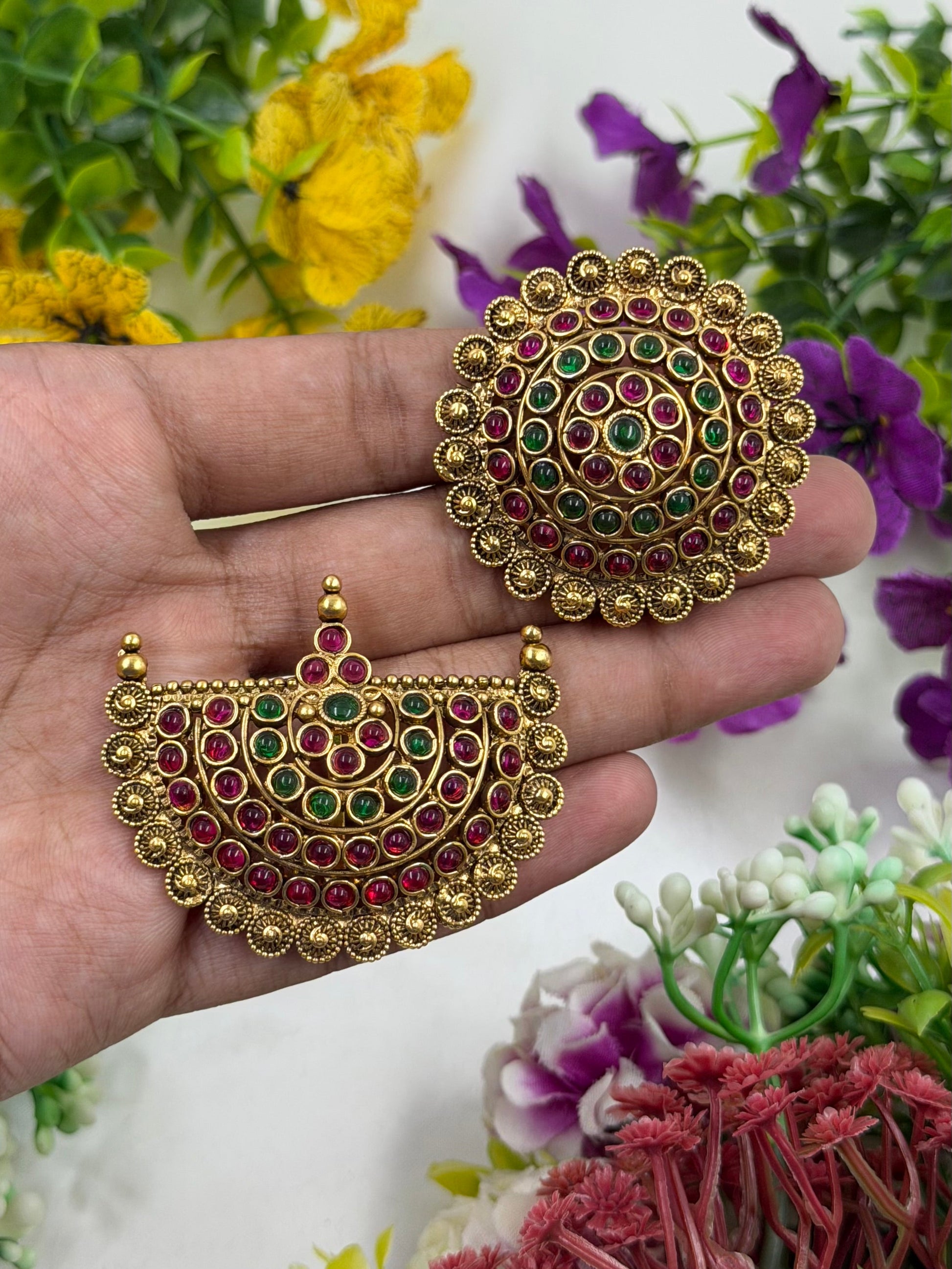 Madhavi Hair Pin worn styled with traditional outfit