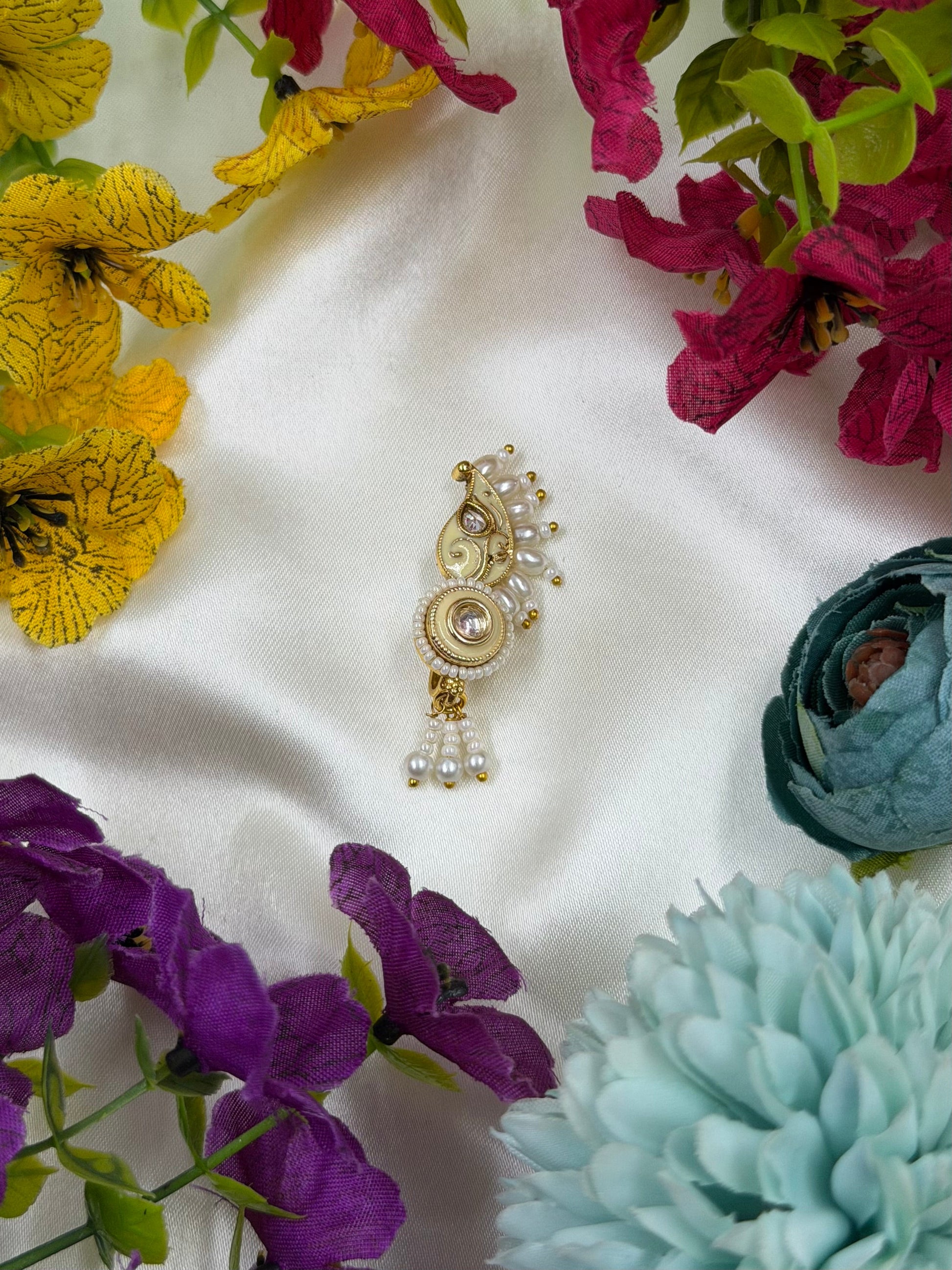 Gayatri Nose Ring full product photo on plain background