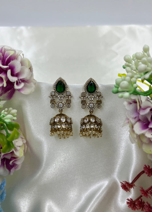 Ria Earrings worn styled with traditional outfit