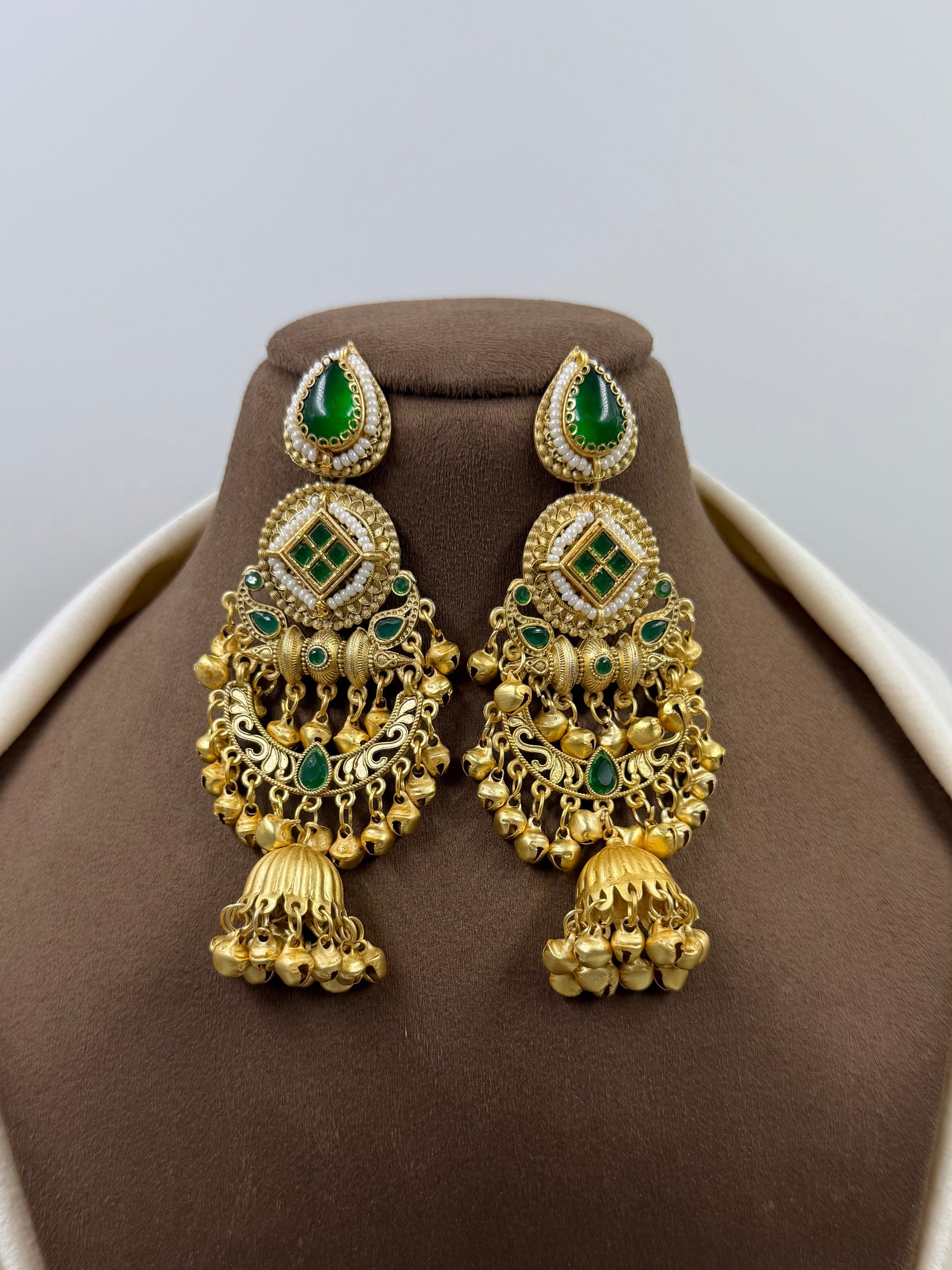Sana Earrings full product photo on plain background