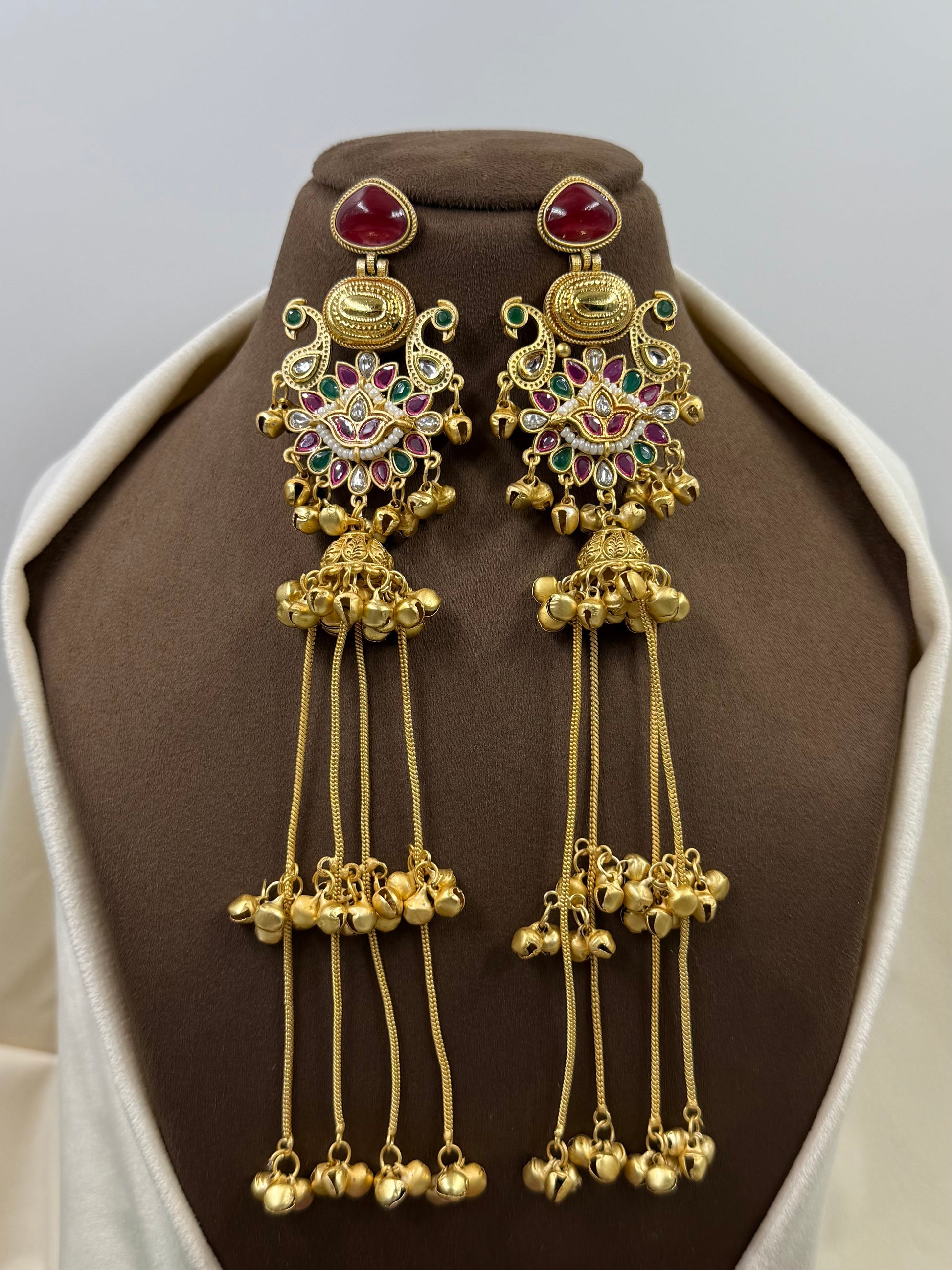 Aisha Earrings full product photo on plain background
