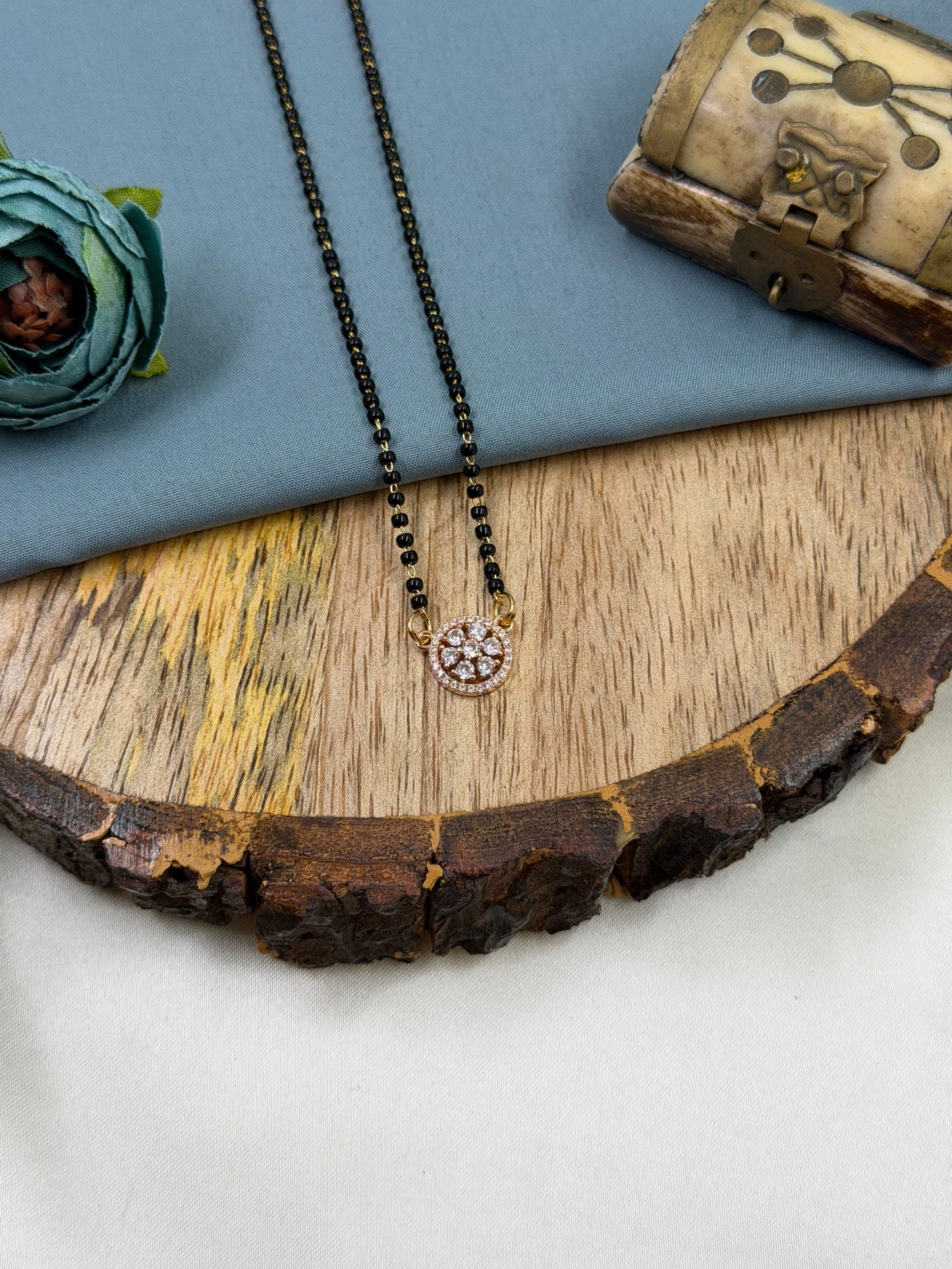 Sunburst Rose Gold Mangalsutra