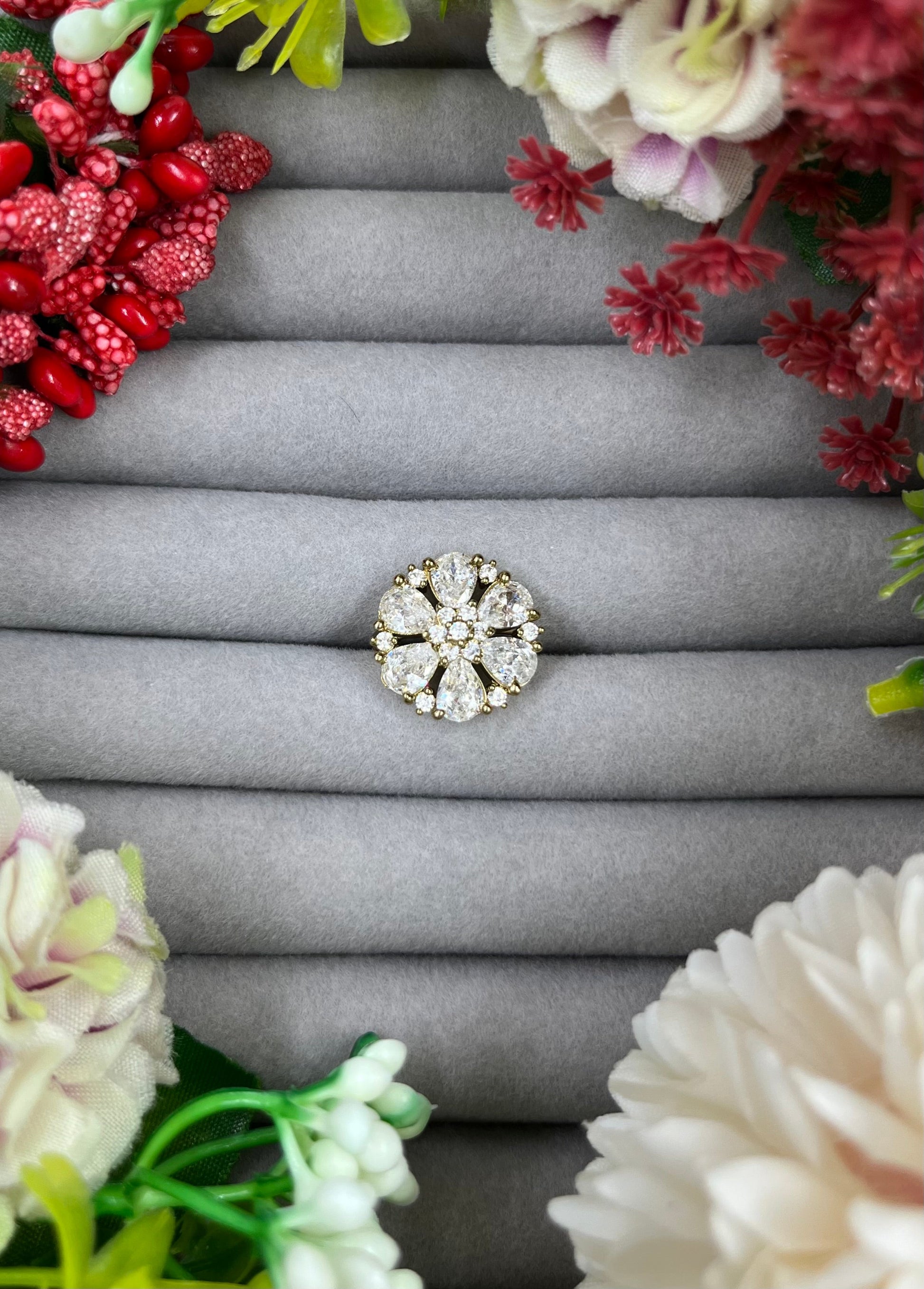 Sarita Victorian Finger Ring close-up view