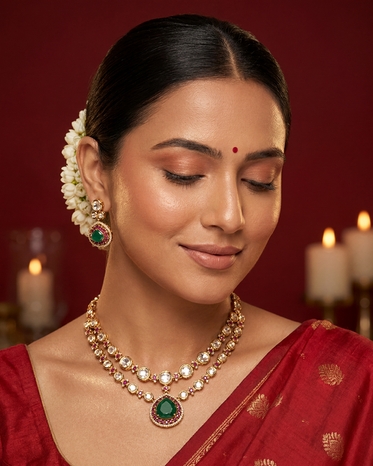 Nalini Moissanite Necklace Set