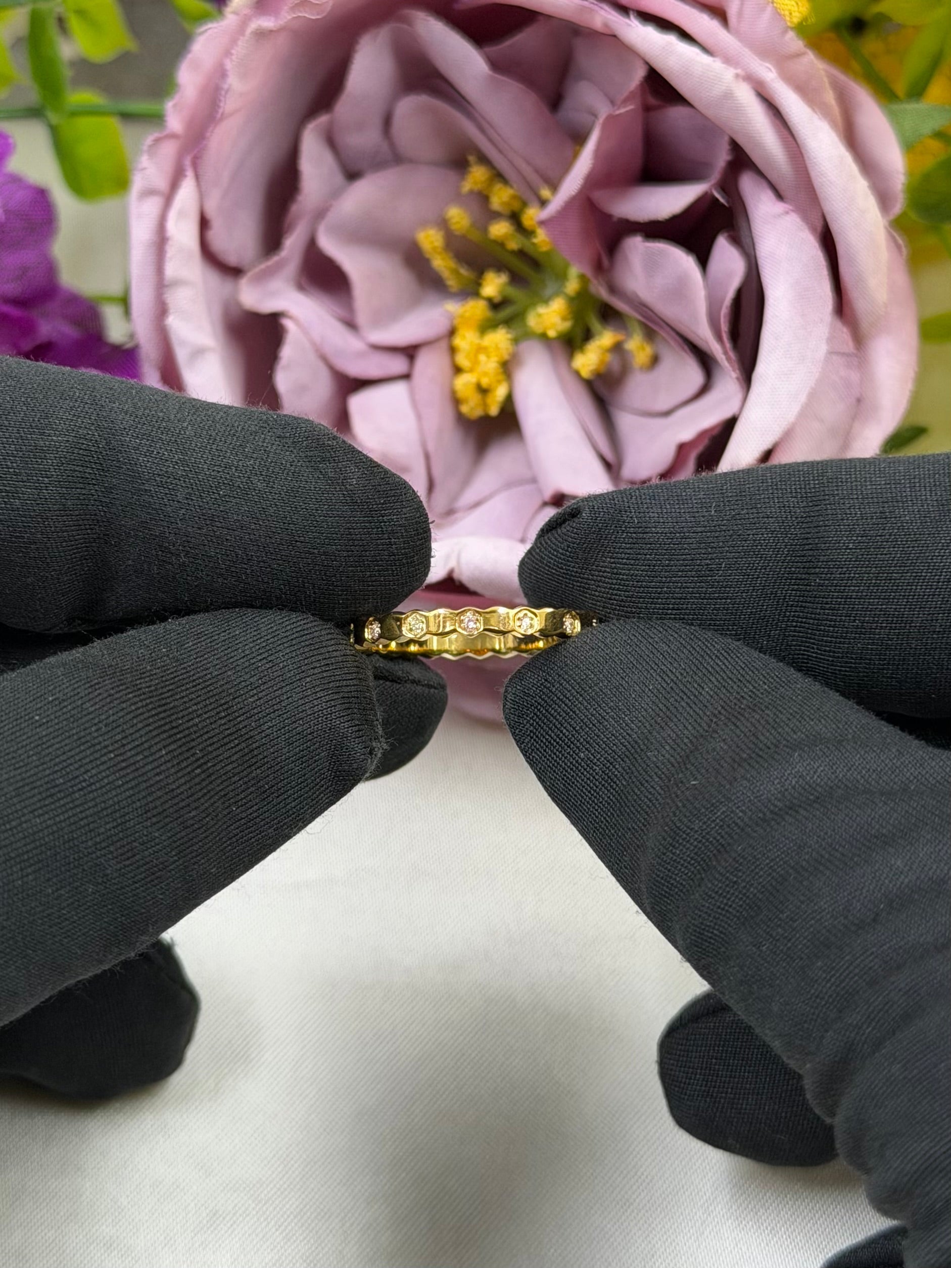 Finger Ring detail shot showing intricate work