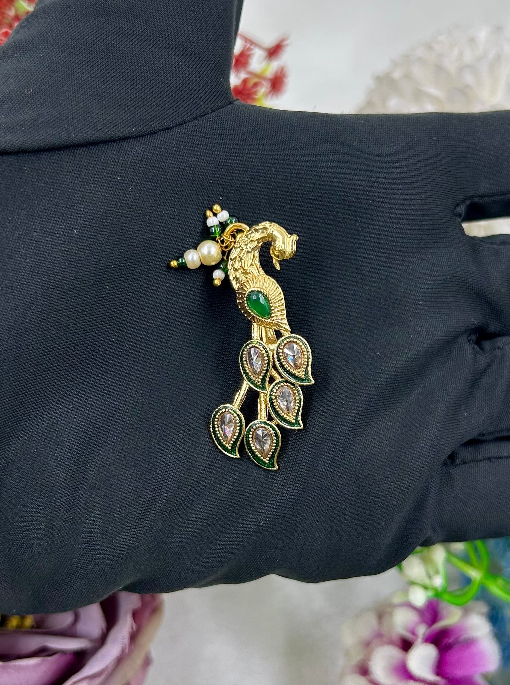 Prapti Nose Ring worn styled with traditional outfit