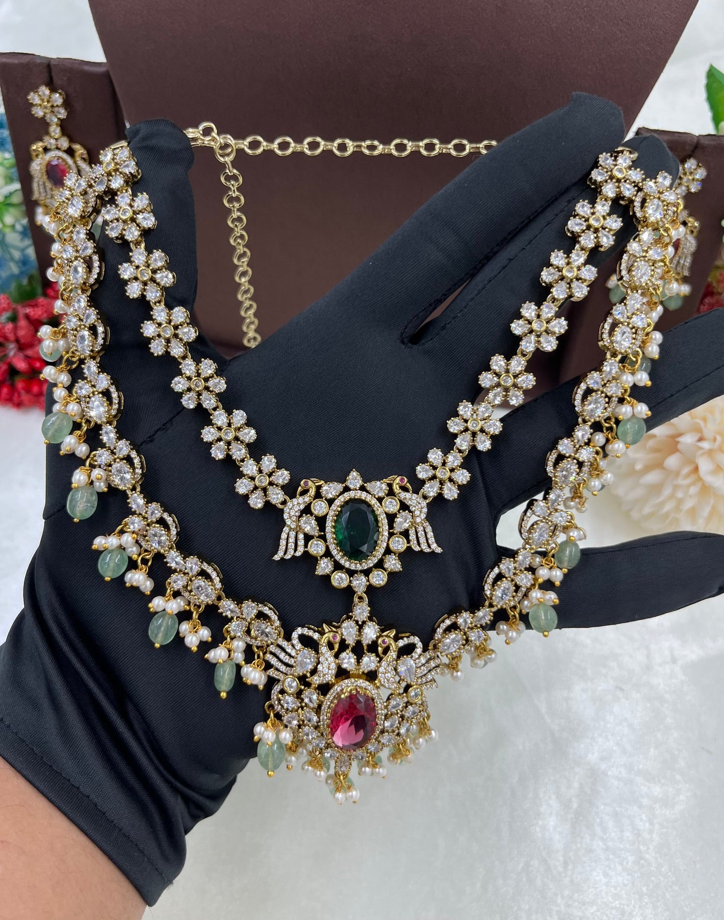 Shrevali Layered Moti Necklace