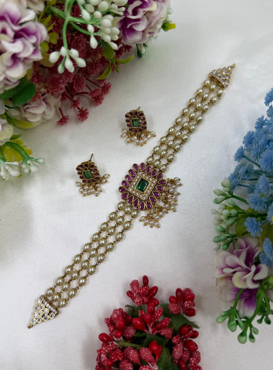 Tulika Traditional Choker Necklace Set