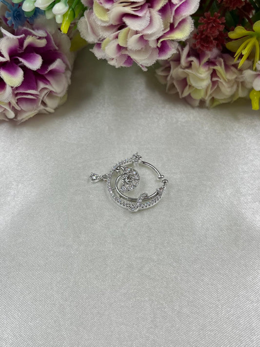 Isha American Diamond Nose Ring