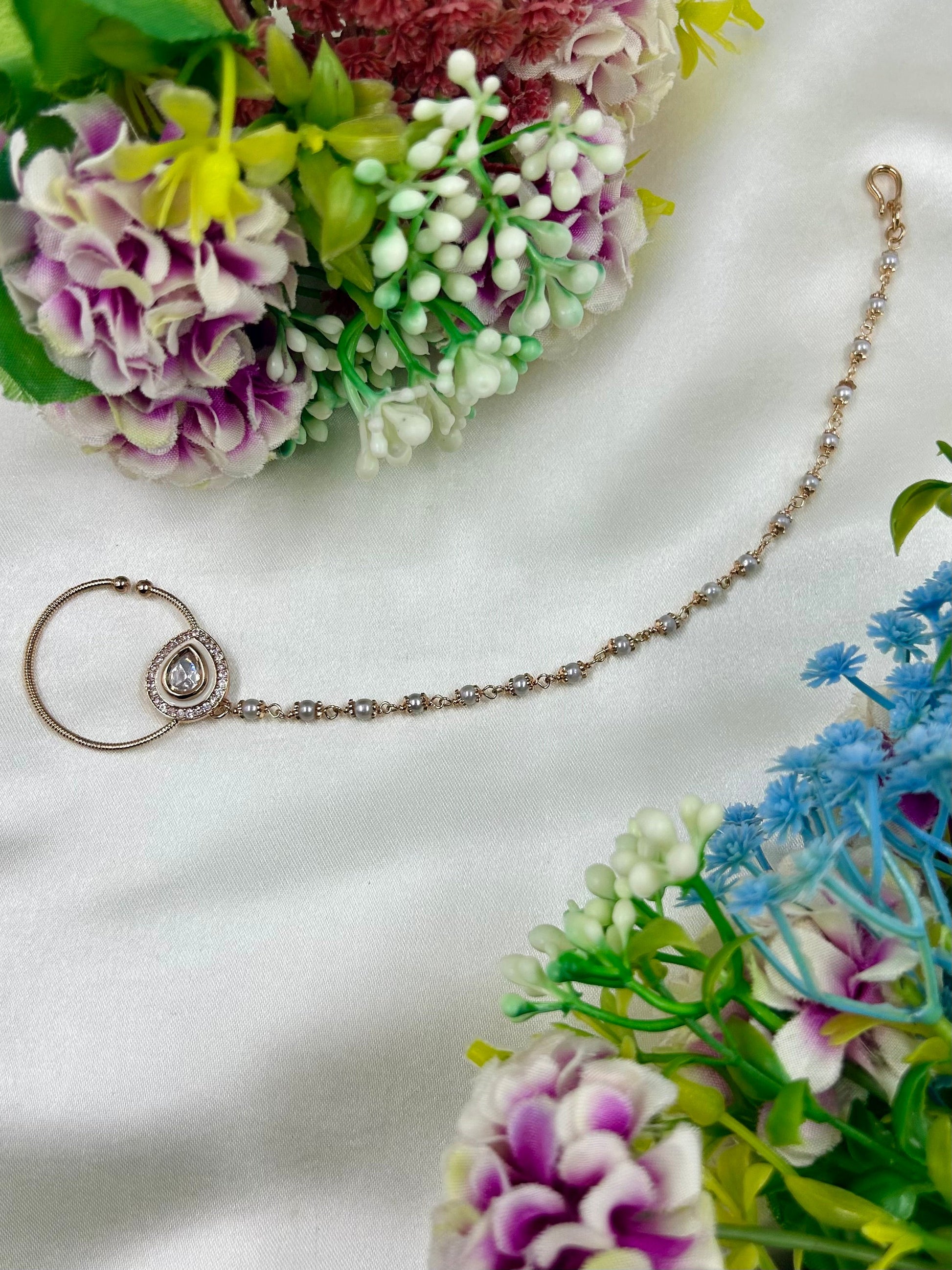 Sheetal Nose Ring close-up view