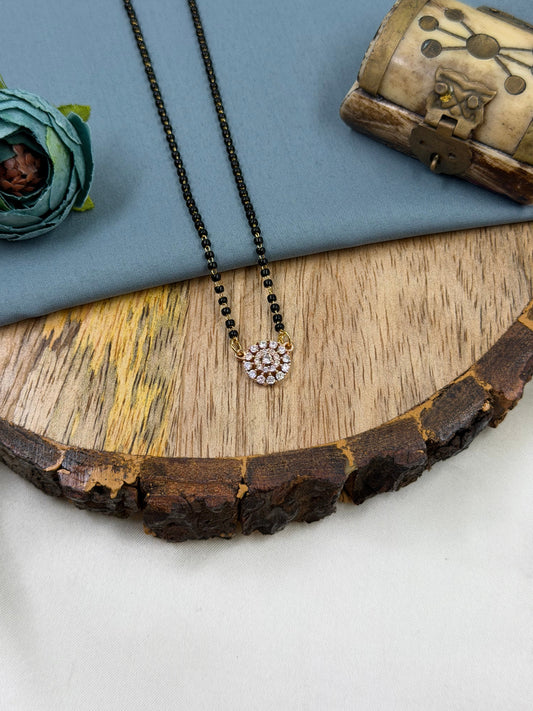 Cluster Diamond Rose Gold Mangalsutra