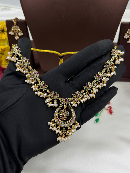 Multi Necklace Set detail shot showing intricate work