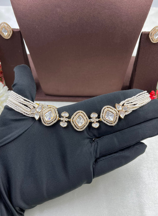 Raina Moissanite Choker Necklace