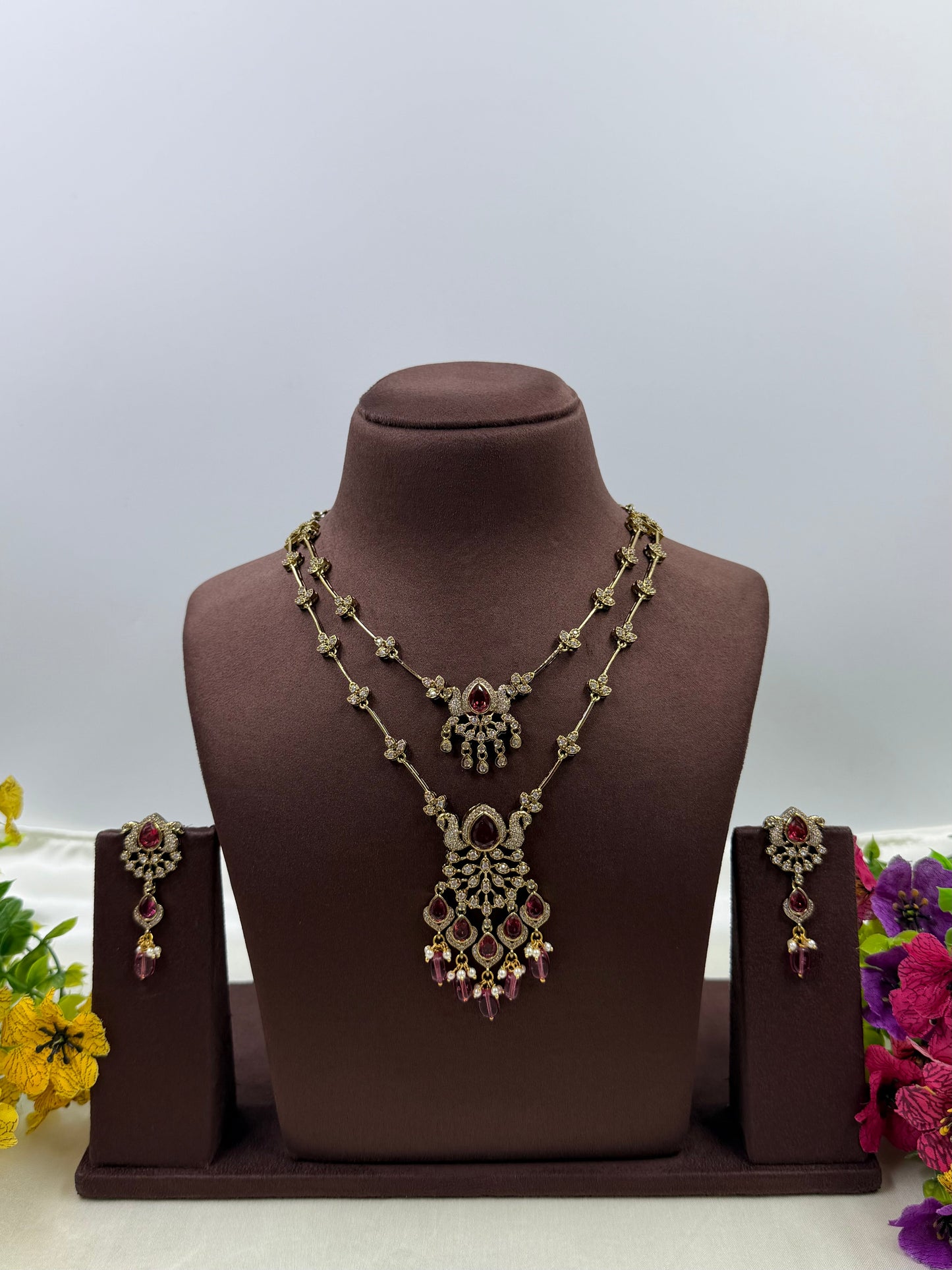 Aryanshi Victorian Two Laring Necklace