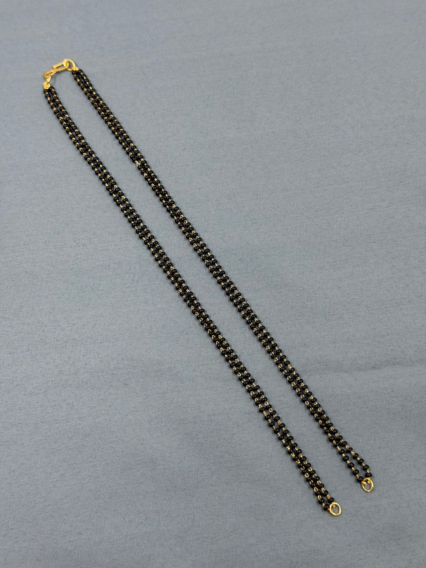 30 Inches Black Beads Chain