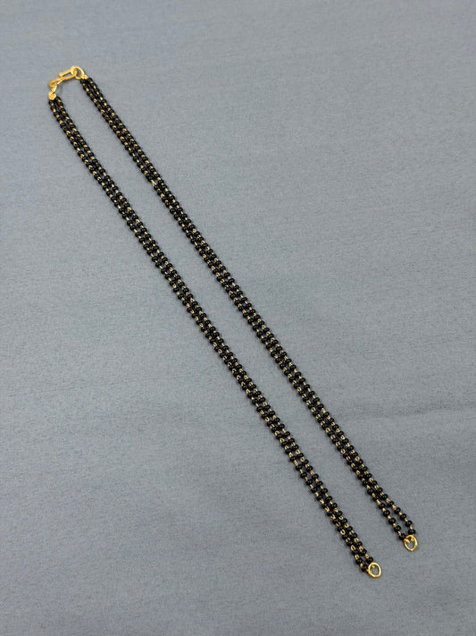 30 Inches Black Beads Chain