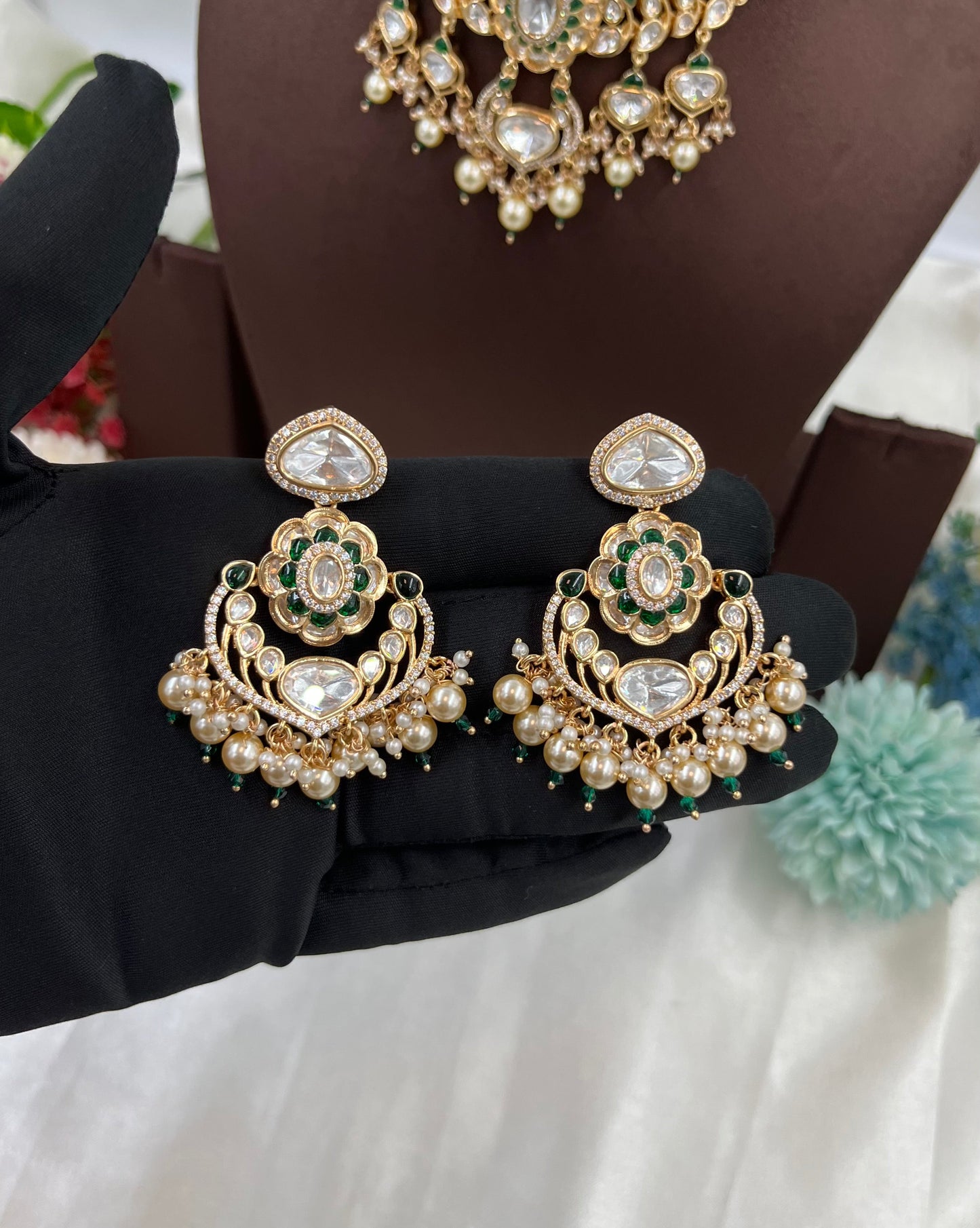 Darbaar Premium Moissanite Kundan Necklace
