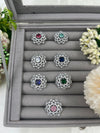 Spot American Diamond Finger Ring close-up view