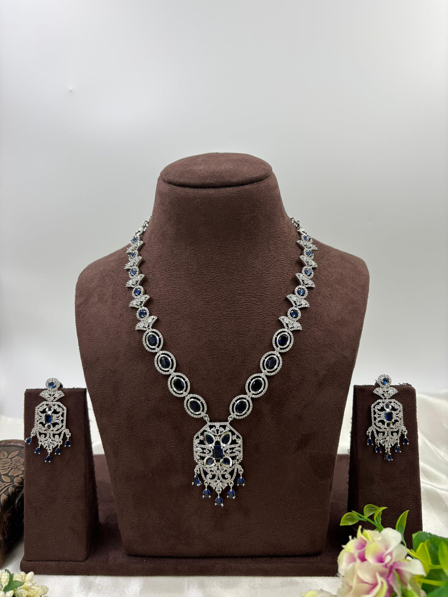 Kinsley Premium American Diamond Necklace Set