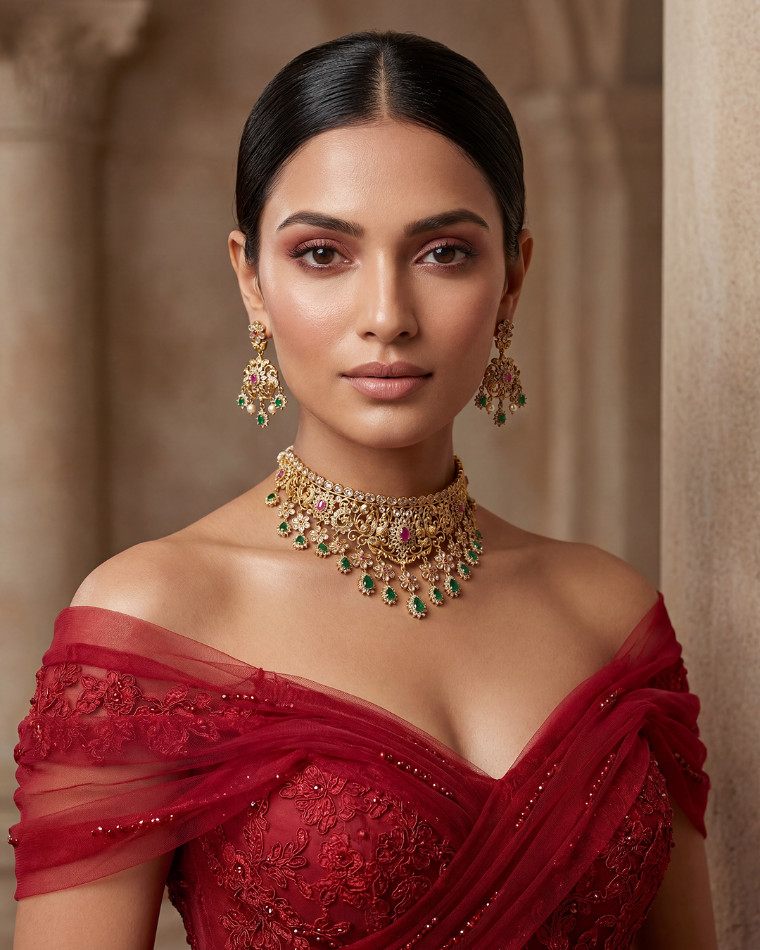 Hina Traditional Choker Necklace Set