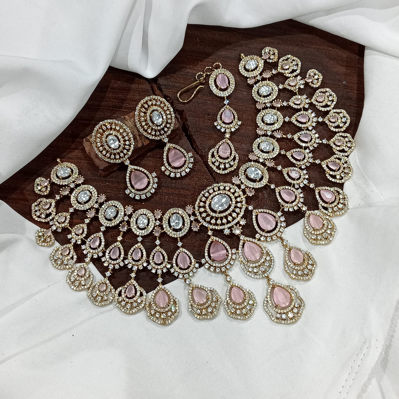 White Jewellery detail shot showing Victorian work