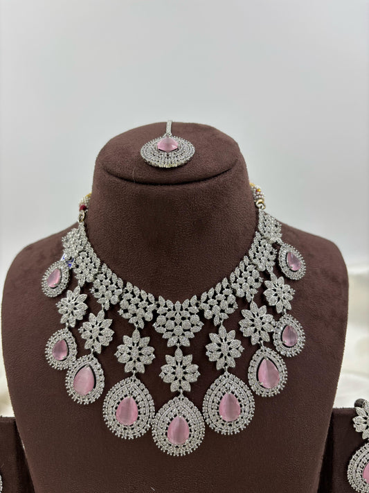 American Floral Drop Necklace Set (Small)